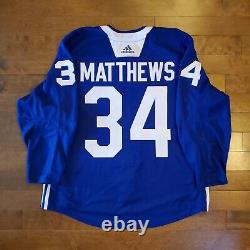 Auston Matthews, Toronto Maple Leafs Practice MIC Adidas Hockey Jersey