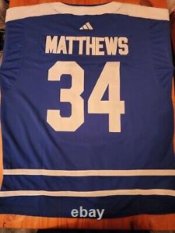 Auston Matthews Toronto Maple Leafs Reverse Retro Jersey #34 Size 54