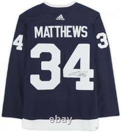 Auston Matthews Toronto Maple Leafs Signed 2022 Heritage Classic Adidas Jersey