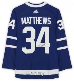 Auston Matthews Toronto Maple Leafs Signed Blue Alt Captain Jersey