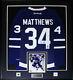 Auston Matthews Toronto Maple Leafs Signed Jersey Hockey Collector Frame