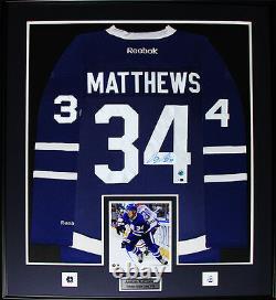 Auston Matthews Toronto Maple Leafs Signed Jersey Hockey Collector Frame