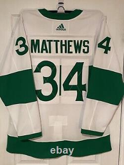 Auston Matthews Toronto Maple Leafs St. Pats Jersey Adidas 52