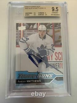 Auston Matthews Young Guns BGS 9.5 Gem Mint Maple Leafs RC