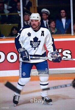 Authentic'90-91 Maple leafs Clark Ultrafil CCM Jersey 48 Pro NHL