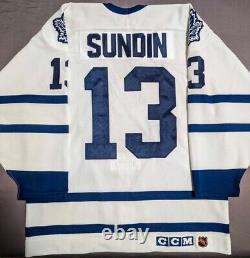 Authentic MATS SUNDIN Toronto Maple Leafs jersey CCM Big Block sz48 ultrafil