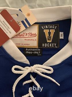 Authentic Mitchell & Ness Frank Mahovlich Toronto Maple Leafs Jersey 52 RARE