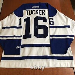Auto CCM Darcy Tucker Toronto Maple Leafs NHL Jersey Vintage White Alternate XL
