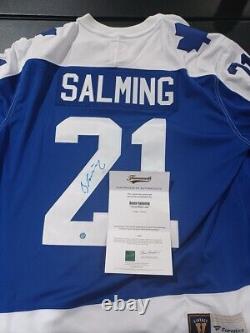 Borje Salming Toronto Maple Leafs Signed Fanatics Jersey Frameworth