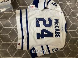 Bryan McCabe Autographed Maple Leafs Jersey