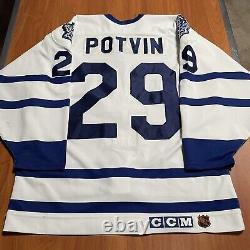 CCM Authentic Felix Potvin Toronto Maple Leafs NHL Jersey Vintage White Home 48