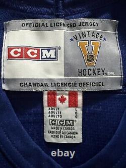 CCM Doug Gilmour Toronto Maple Leafs Blue NHL Hockey Jersey Sz L
