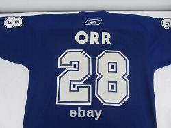 CCM Reebok NHL Center Ice Maple Leafs Jersey #28 Colton Orr, with Vaive autograph