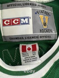 CCM Tie Domi Toronto Maple Leafs St. Pats St. Patty's Day Hockey Jersey Sz XXL