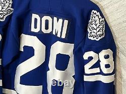 CCM Toronto Maple Leafs Tie Domi Hockey Jersey Mens Adult Small Blue Vintage