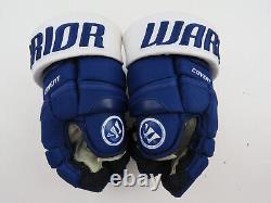 Custom Warrior Covert Toronto Maple Leafs NHL Pro Stock Hockey Player Gloves 13