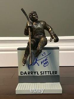 Darryl Sittler Signed Toronto Maple Leafs Legends Row Statue / Figurine + Proof