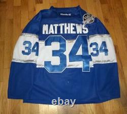 EUC Auston Matthews Toronto Maple Leafs 2017 Centennial Classic Reebok Jersey 48