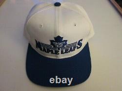 EX CONDITION Vintage Toronto Maple Leafs NHL Cap The Sideliner, Made in Korea