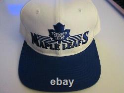 EX CONDITION Vintage Toronto Maple Leafs NHL Cap The Sideliner, Made in Korea