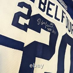 Ed Belfour signed Toronto Maple Leafs CCM hockey jersey size XL COA NHL Goalie