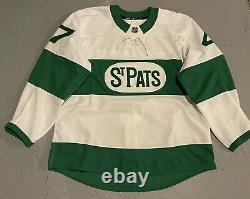 Engvall Toronto Maple Leafs St Pats Adidas Jersey MIC Canada 56 Game Issued Worn