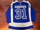 Frederik Andersen Toronto Maple Leafs Reverse Retro Adidas Hockey Jersey size 46