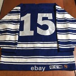 Game Issued CCM Toronto Maple Leafs MLG 65th Anniversary Heritage Jersey Used 52