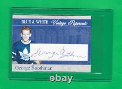 George Boothman (d) Toronto Maple Leafs Autograph Card