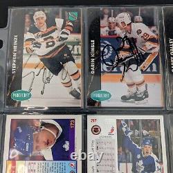 Lot Of 12 Signed Hockey Cards Boston Bruins, Philly Flyers, Toronto Maple Leafs