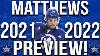 Maple Leafs 2021 2022 Player Previews Auston Matthews