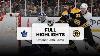 Maple Leafs At Bruins October 26 2024 NHL Full Game Highlights