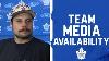 Maple Leafs Media Availability January 1 2025