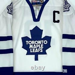 Mats Sundin #13 Toronto Maple Leafs CCM Vintage Jersey Size Large White NHL
