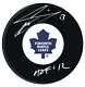 Mats Sundin Autographed Toronto Maple Leafs HOF Inscribed Puck