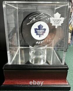 Mats Sundin Autographed Toronto Maple Leafs HOF Inscribed Puck COA- with Case