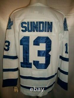 Mats Sundin Toronto Maple Leafs White 1992-1997 Throwback CCM NHL Jersey