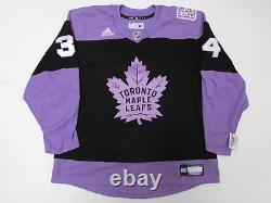 Matthews Toronto Maple Leafs Adidas Hockey Fights Cancer Jersey Size 58 Canada