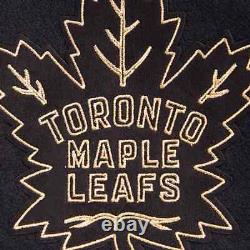 Men's Pro Standard Toronto Maple Leafs Black & Gold Full-Zip Varsity Jacket