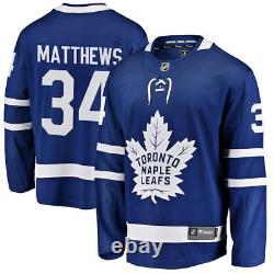 Men's Toronto Maple Leafs Auston Matthews Fanatics Blue Breakaway Jersey 5XL