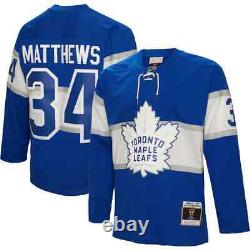 Men's Toronto Maple Leafs Auston Matthews Mitchell Ness Blue 2017 Player Jersey