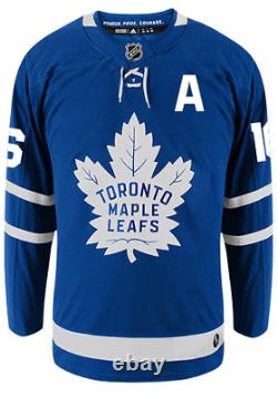 Men's Toronto Maple Leafs Mitch Marner adidas Blue Player Hockey Jersey With A