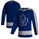 Men's Toronto Maple Leafs adidas Blue 2020/21 Reverse Retro Wordmark Jersey