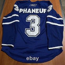 MiC Reebok Edge Authentic Dion Phaneuf Toronto Maple Leafs NHL Jersey Blue 50
