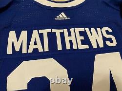 NEW Auston Matthews Adidas Authentic Pro Jersey Toronto Maple Leafs 50 Medium