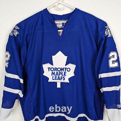 NHL CCM Toronto Maple Leafs Authentic Brian Leetch Blue Hockey Jersey Size Jumbo