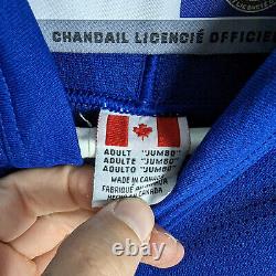 NHL CCM Toronto Maple Leafs Authentic Brian Leetch Blue Hockey Jersey Size Jumbo