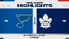 NHL Highlights Blues Vs Maple Leafs October 24 2024