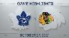 NHL Highlights Maple Leafs Vs Blackhawks Oct 27 2021