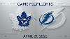NHL Highlights Maple Leafs Vs Lightning Apr 21 2022